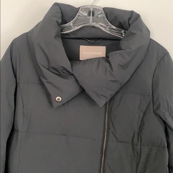 Banana Republic,charcoal asymmetrical cowl jacket - Picture 6 of 8